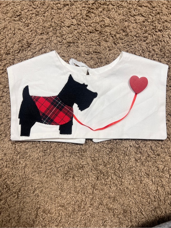 Vintage Other - Vintage Little Girls Scottish Terrier Detachable Dress Collar